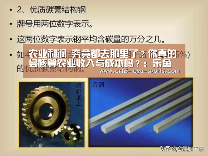 农业利润 究竟都去那里了?你真的会核算农业收入与成本吗?:乐鱼(图3) 乐鱼app